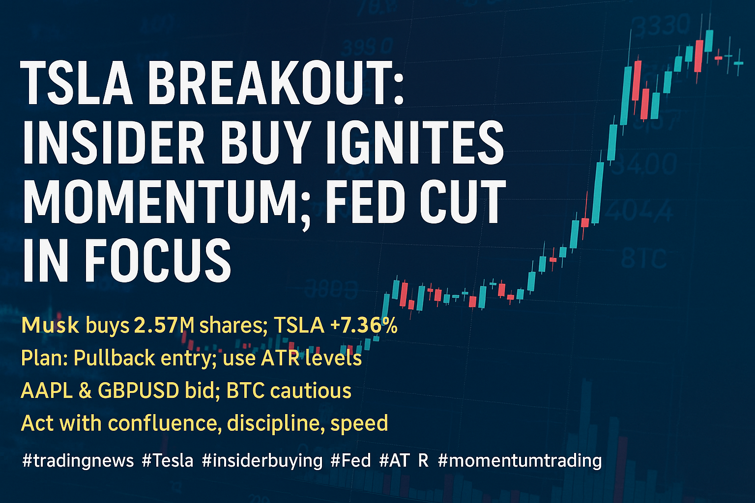 TSLA Breakout: Insider Buy Ignites Momentum; Fed Cut in Focus