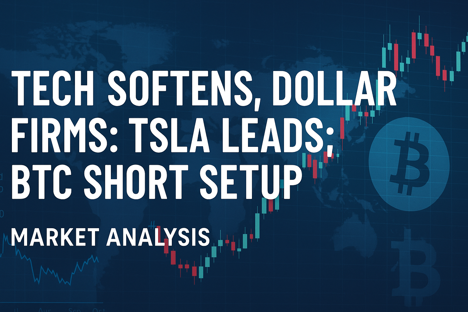 Tech Softens, Dollar Firms: TSLA Leads; BTC Short Setup