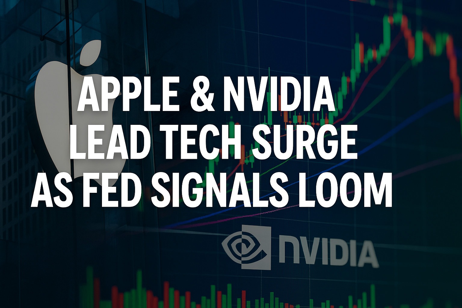 Apple & Nvidia Lead Tech Surge as Fed Signals Loom